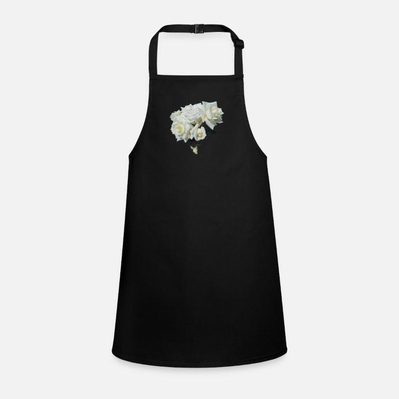 WHITE ROSE BUSH Children's Apron