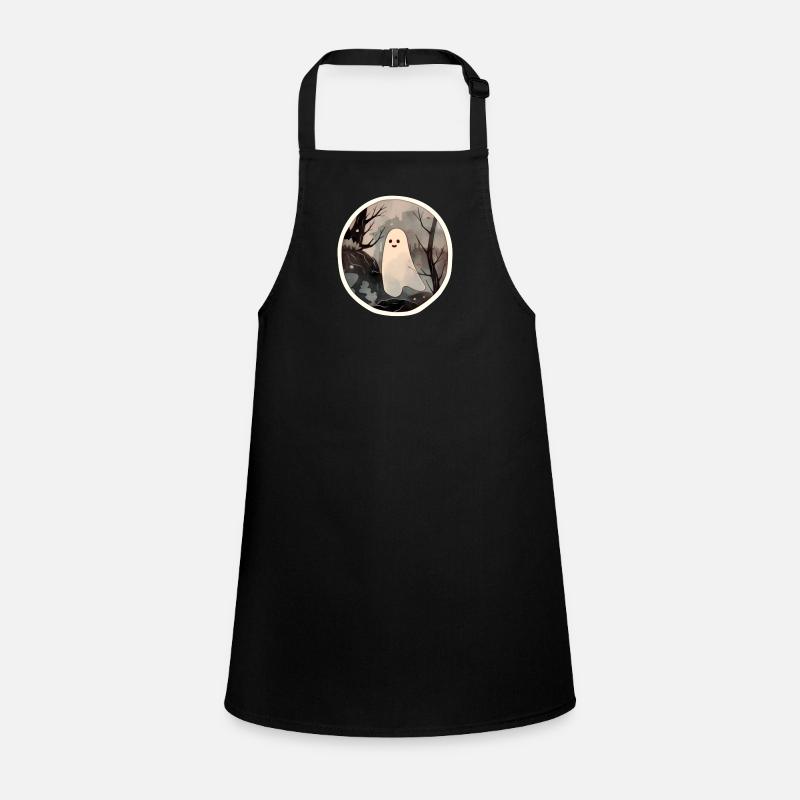 A ghost on Halloween Children's Apron