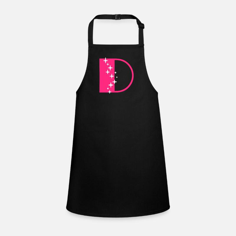 Letter D Glitter Children's Apron
