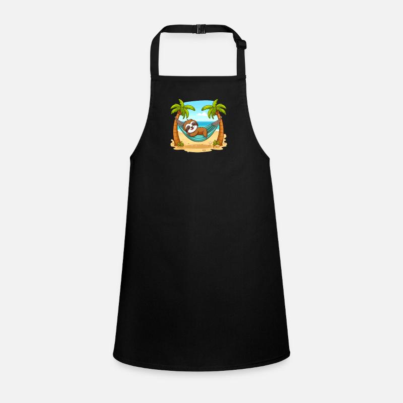Sloth on the beach Children's Apron