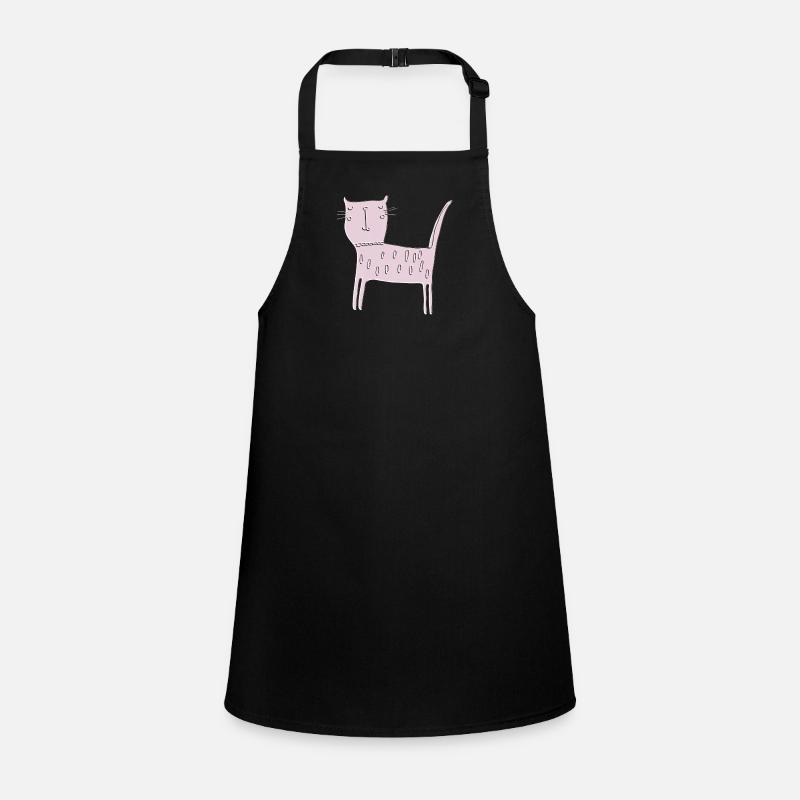 Cat relief pink Children's Apron