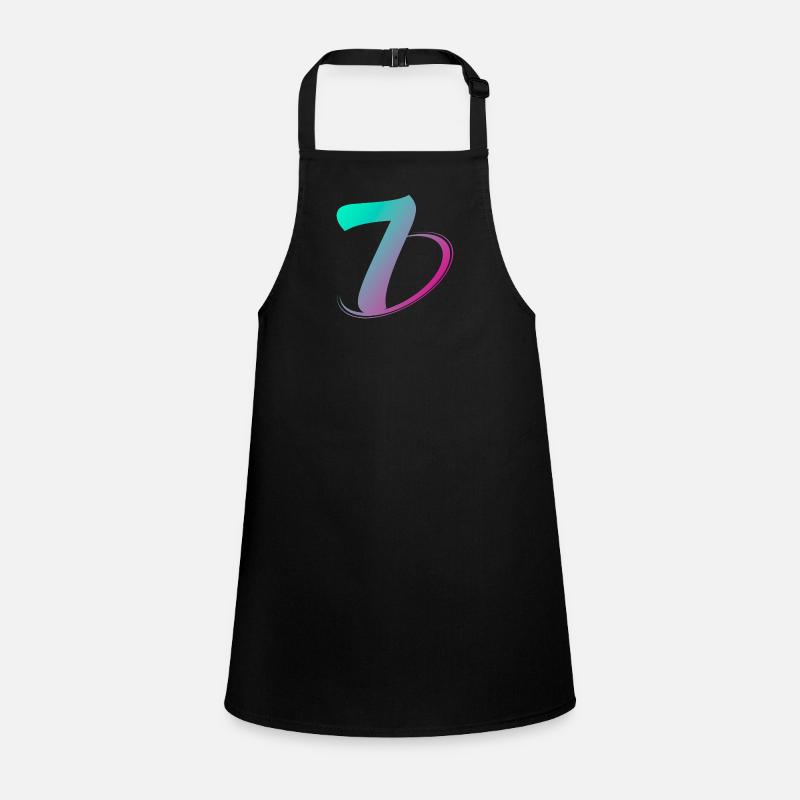 Numéro 7 multicolore Tablier Enfant