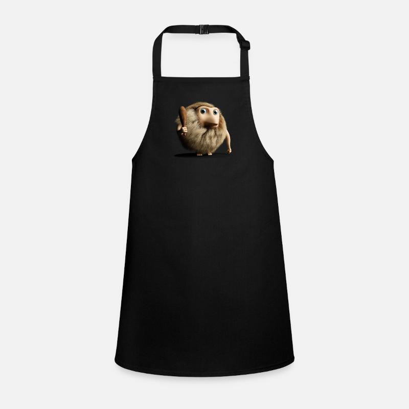 Neanderthal Neanderthal primitive man with club Children's Apron