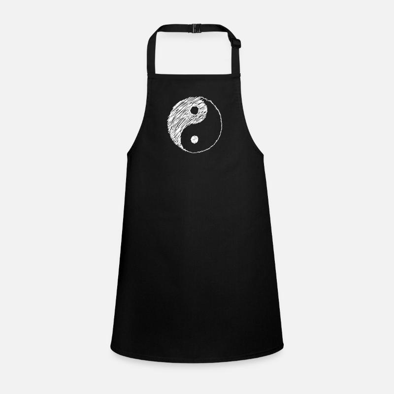 Doodle de symbole Yin Yang Tablier Enfant