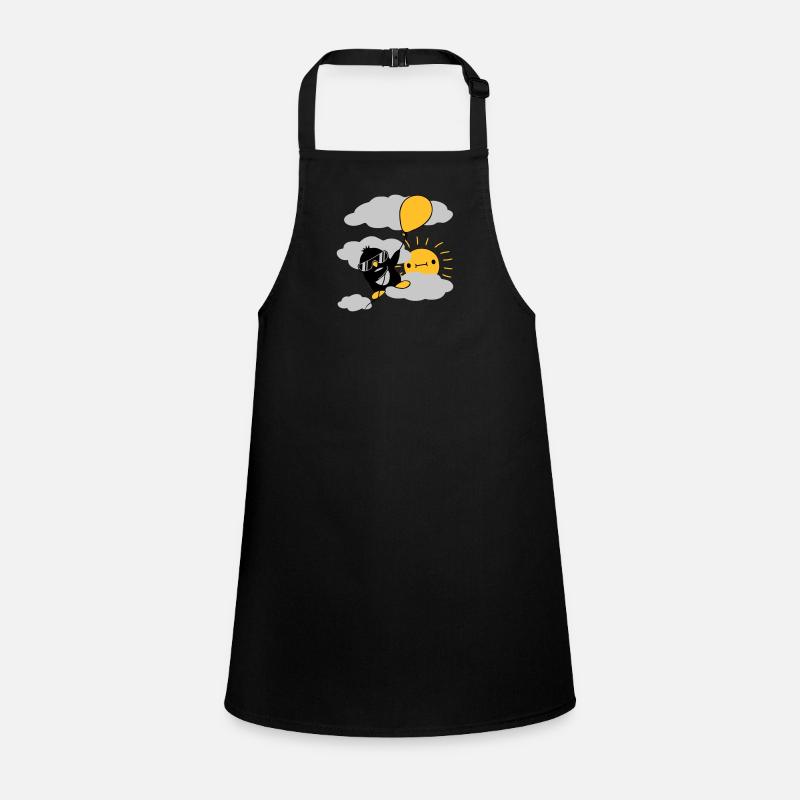 Flying Penguin Balloon Sun Children's Apron
