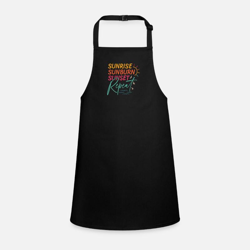Sunrise Sunburn Sunset Repeat Children's Apron