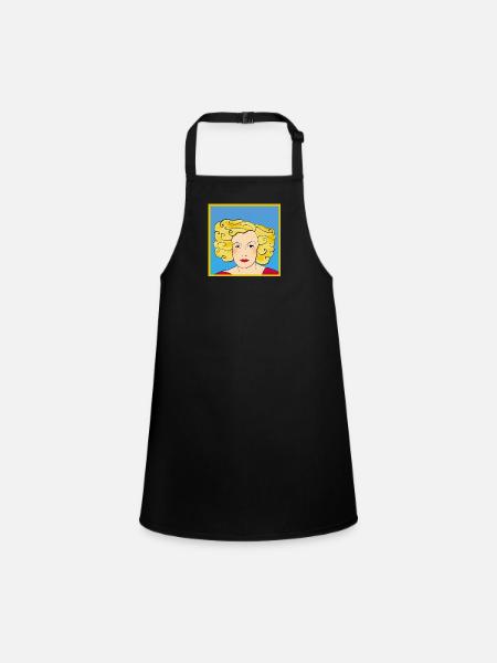 T-shirt Groovie Chick - Tablier Enfant - noir - Devant