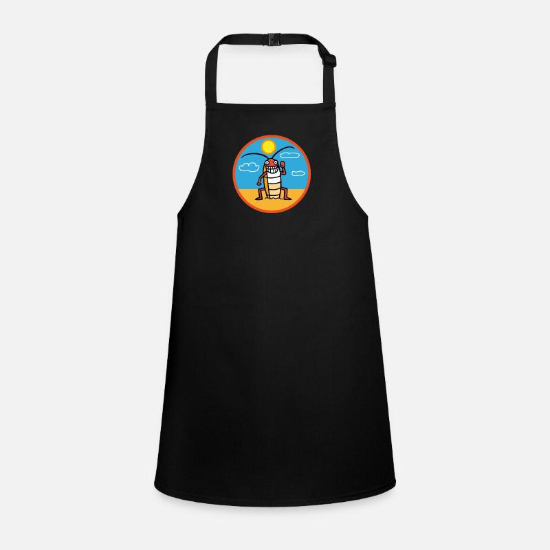 Cockroach on the beach sunbathing Children's Apron