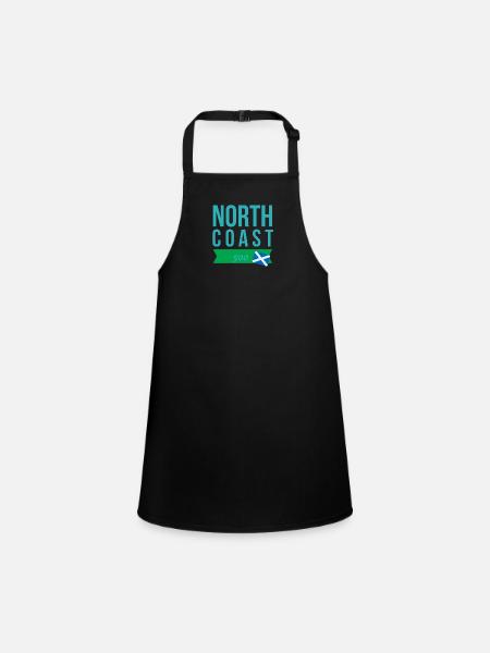 north coast 500 scotland - Children's Apron - black - Front