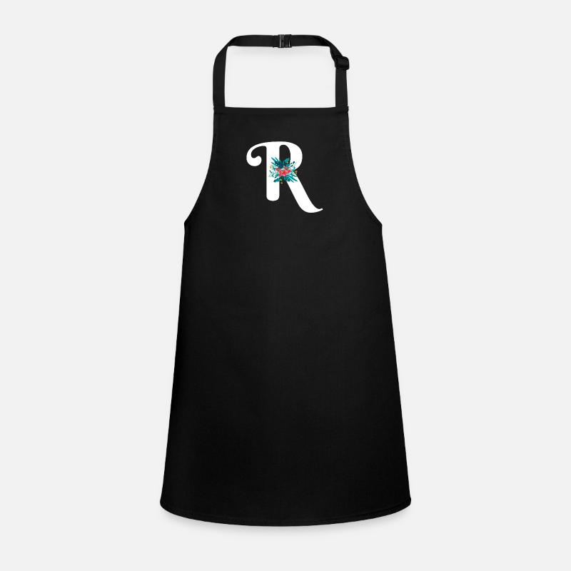 letter R flowered Children's Apron