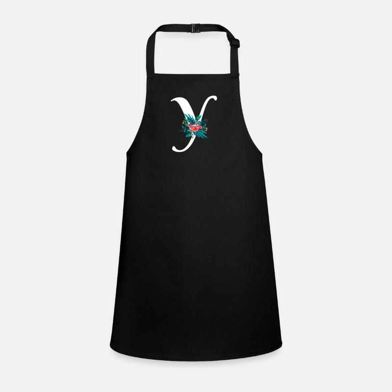 letter Y flowered Children's Apron