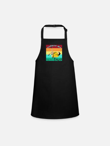 Taco - Schürze für Kinder - Schwarz - Vorne