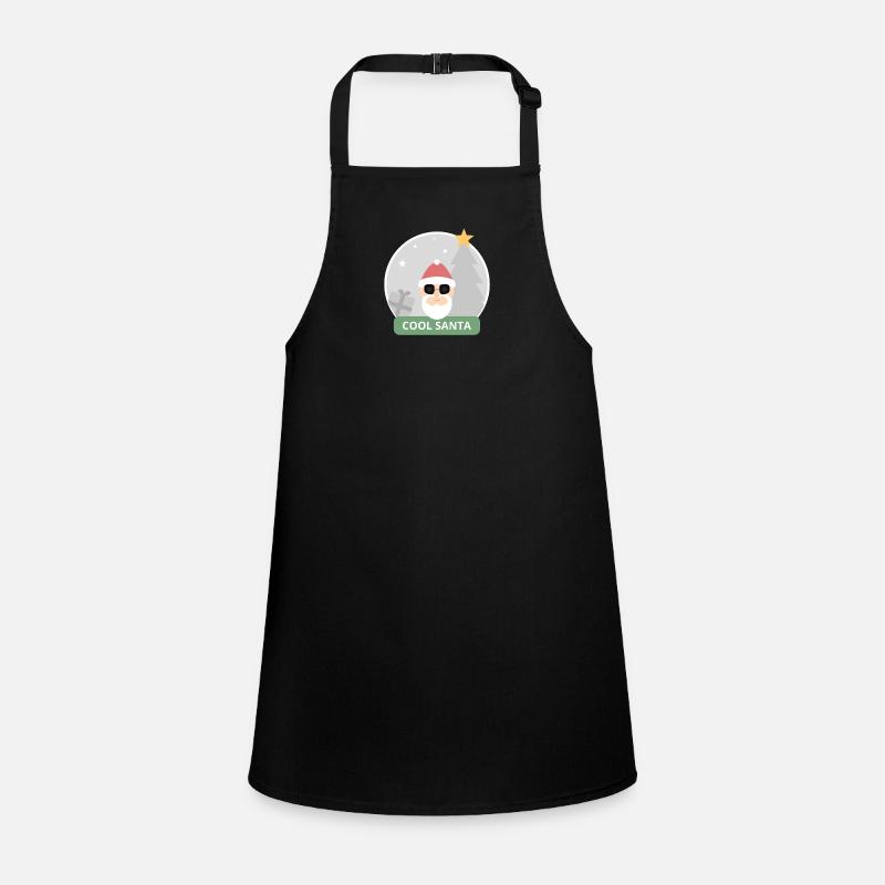 Cool Santa - Children's Apron - black