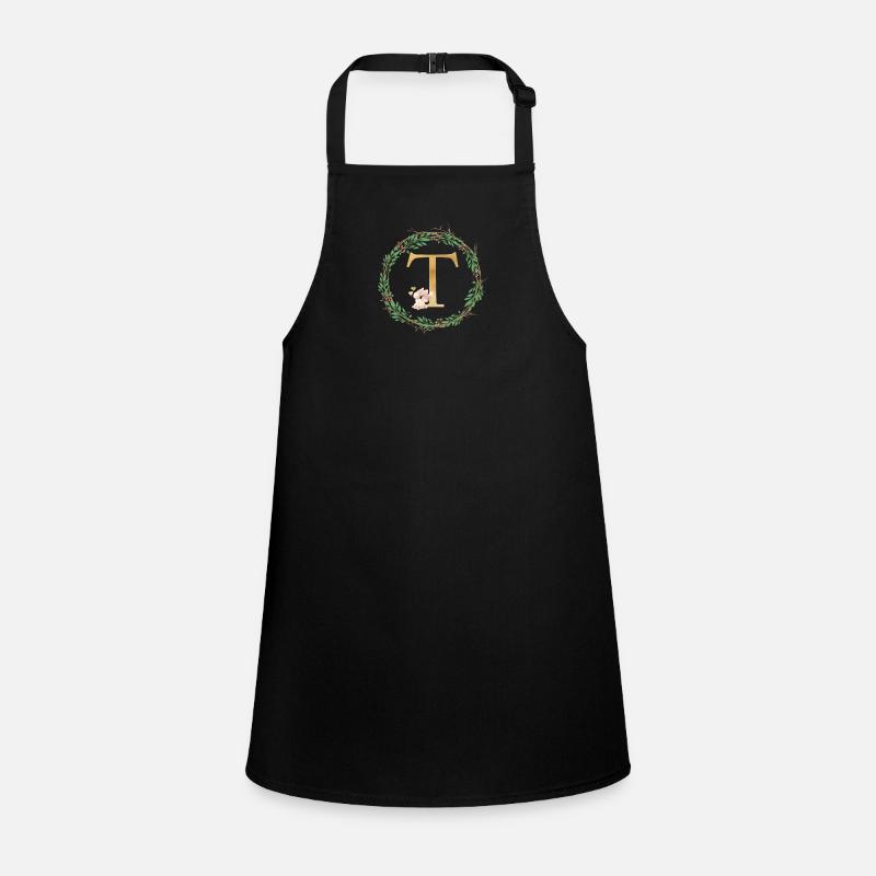 Customizable Monogram T Children's Apron