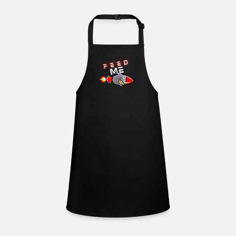 Feed me, hungry shark rocket Children's Apron