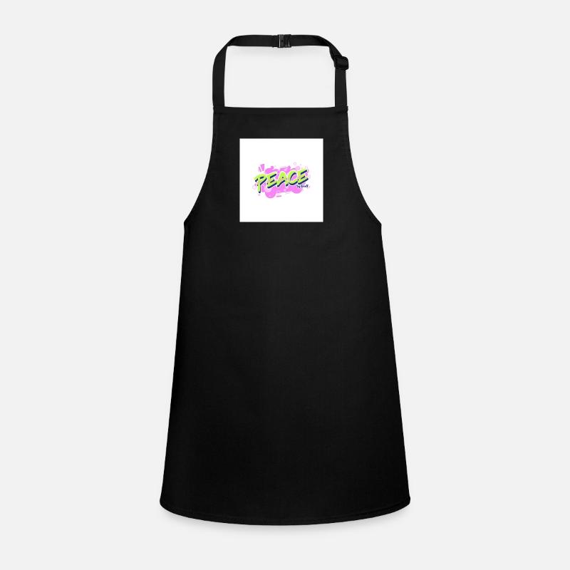 graffiti logo maker featuring bubbly graphics - Schürze für Kinder - Schwarz