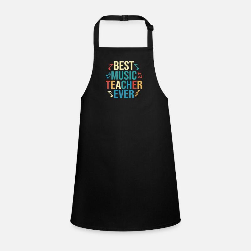 Best Music Teacher Ever Notes Instruments Educatio Children's Apron