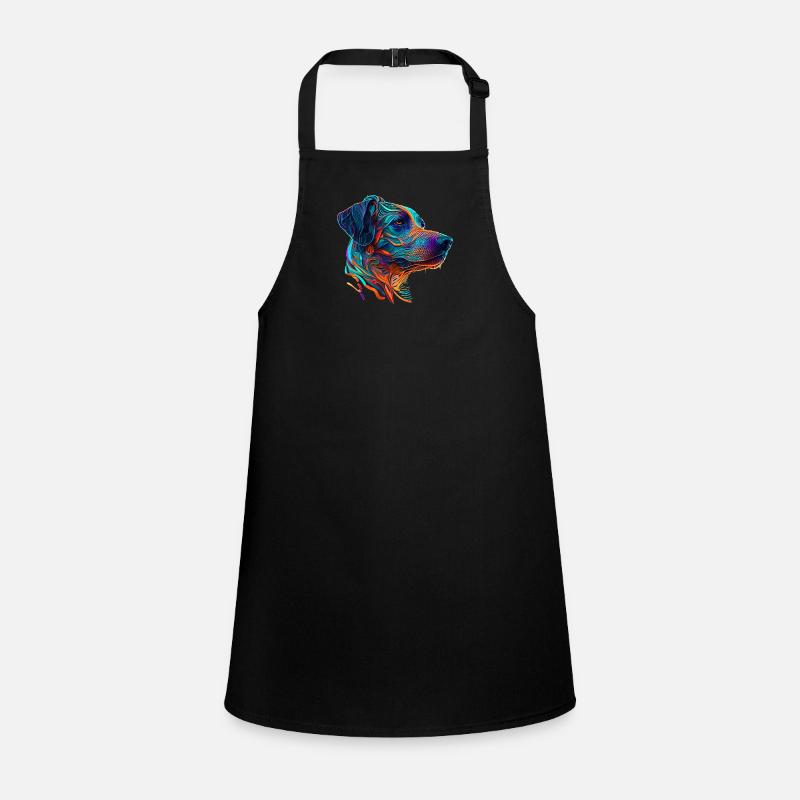 Rhodesian Ridgeback Dog breed vector dog in colorful Children's Apron