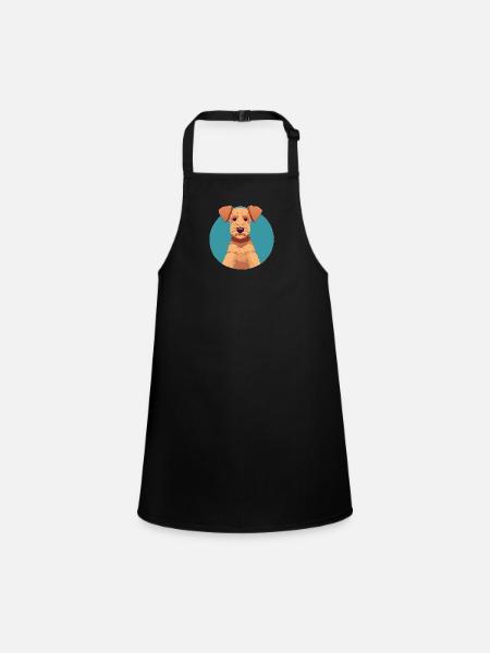 Dog Owner Dogs Terrier Dog Dog Dog Owner - Children's Apron - black - Front