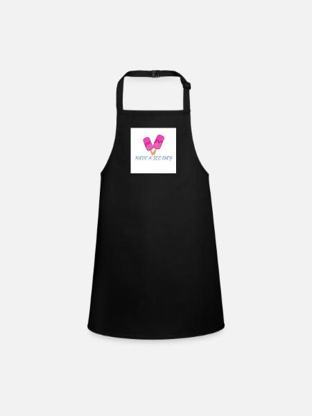 Have a nice day - Children's Apron - black - Front