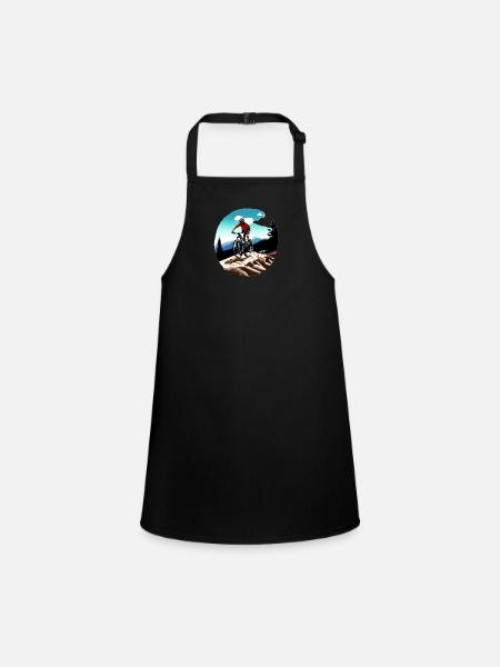 Cyclists Cyclists Cyclists Cycling - Children's Apron - black - Front
