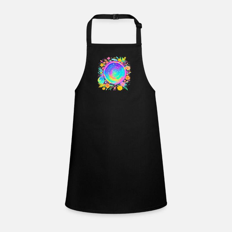 Hypnotic flowers Children's Apron