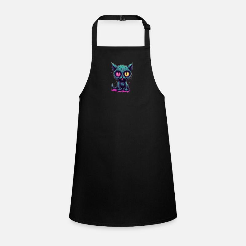 Halloween Zombie Cat - Mignon Chat Effrayant Tablier Enfant
