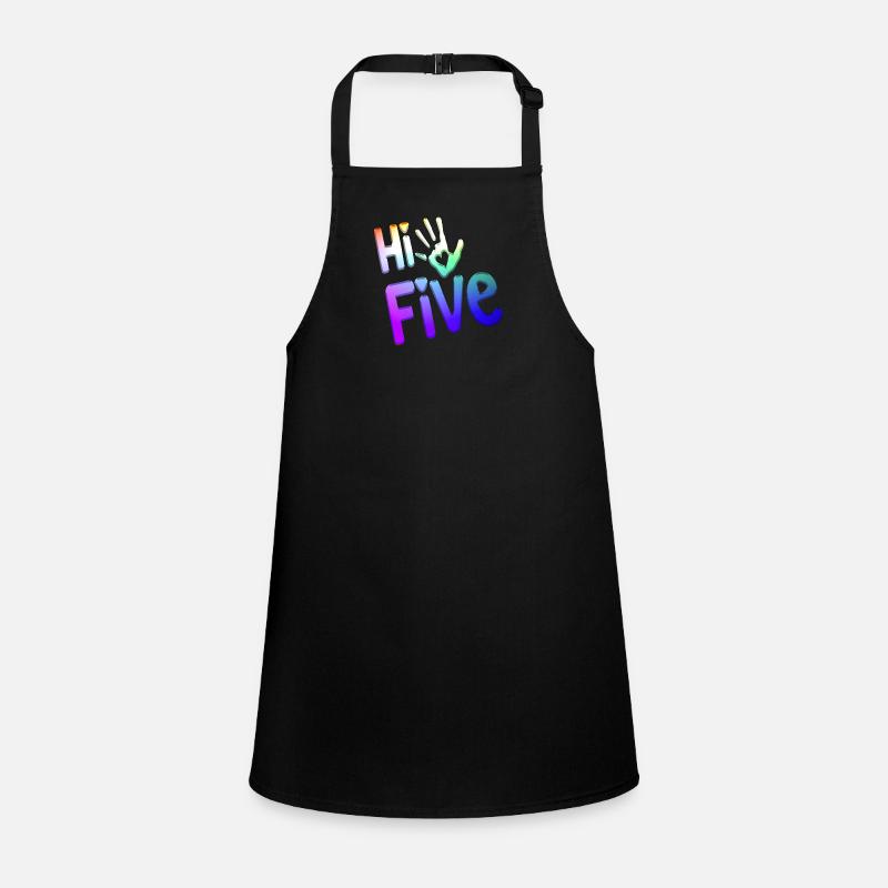 High Five Style Cool Hand Joke Saying Hit Trend Children's Apron