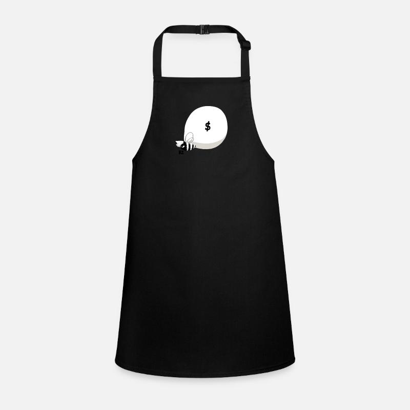 Bee & Hold-Up - B&W Children's Apron