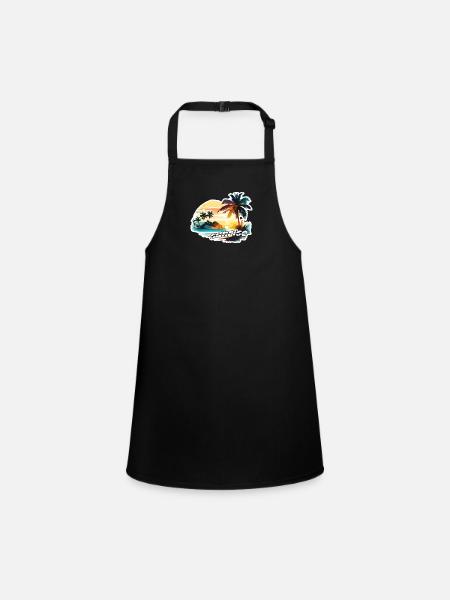 Sunrise - Children's Apron - black - Front
