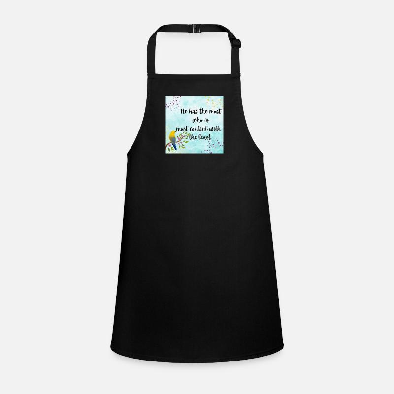 Contentment's True Wealth Children's Apron