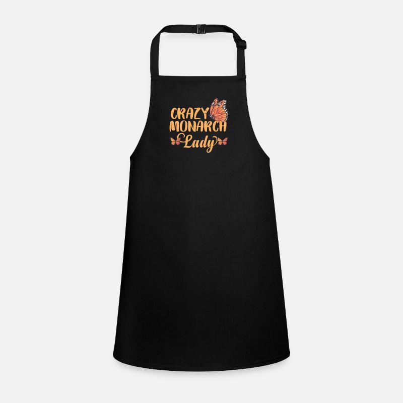 Crazy Monarch Lady Children's Apron