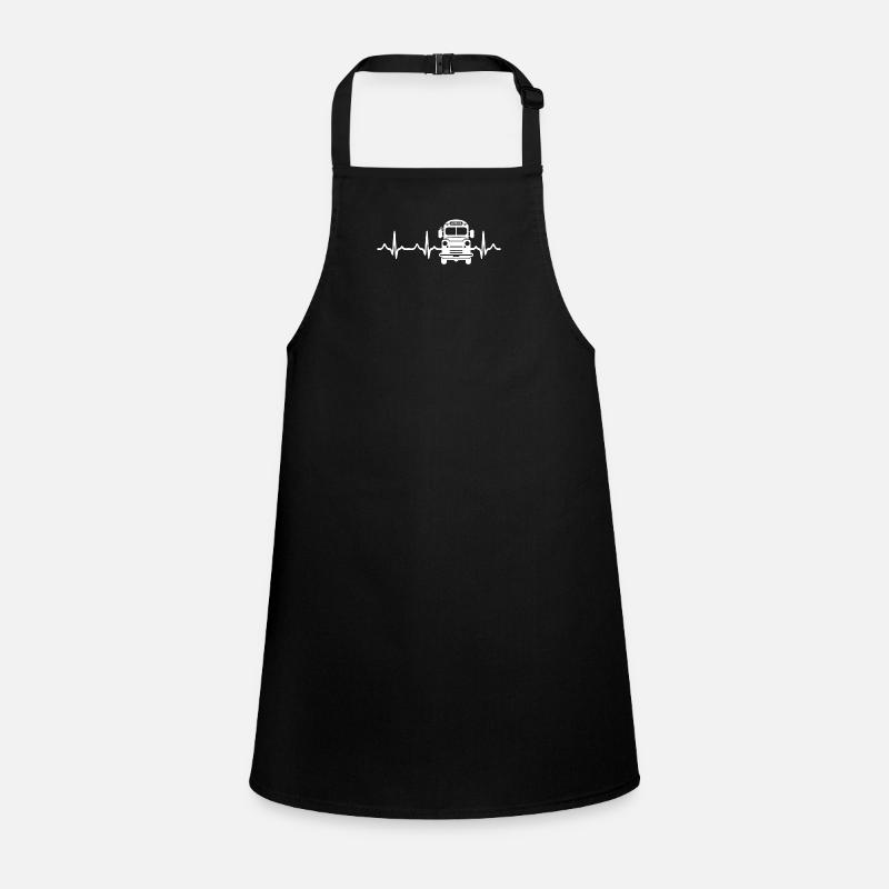 Schoolbus Heartbeat School Bus Bus Driver Children's Apron