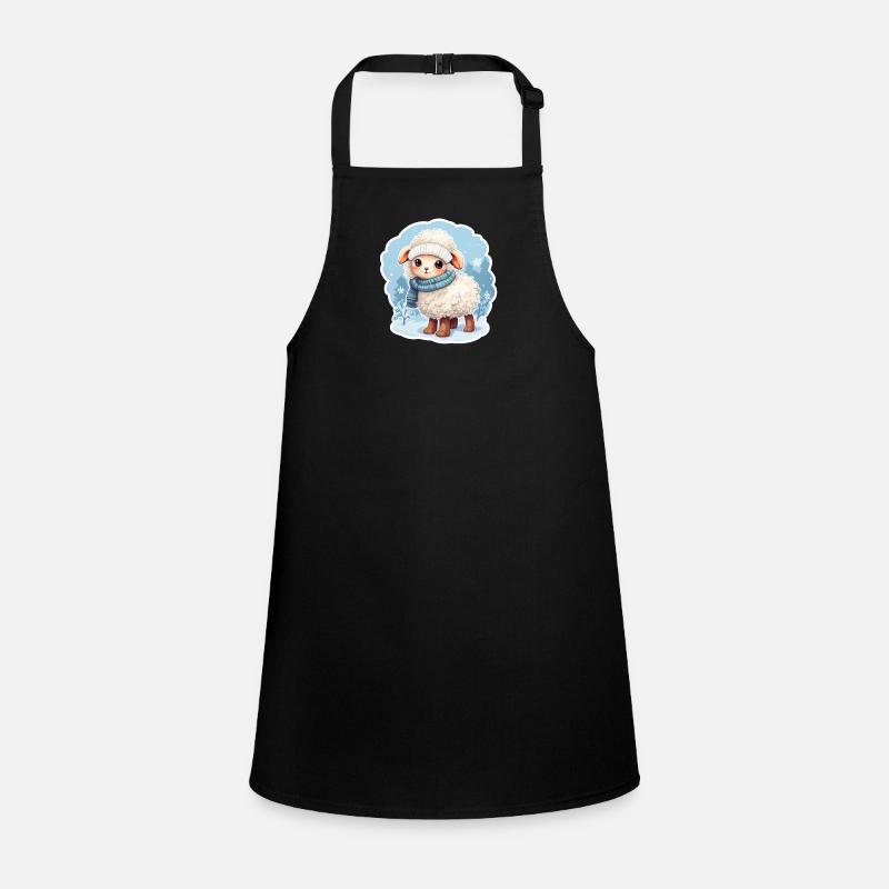 mouton mignon dans l’hiver glacial Tablier Enfant