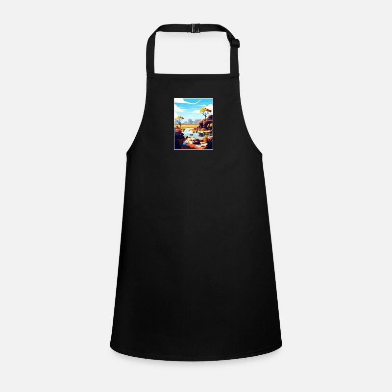 Kakadu Australien Vintage Reiseposter Souvenir Schürze für Kinder