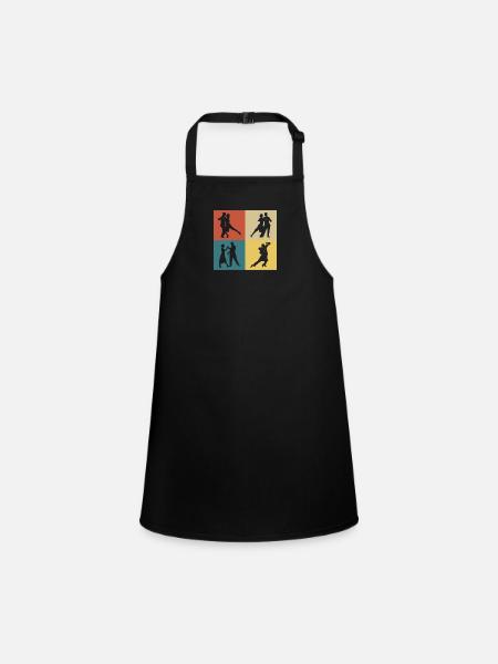 tango vintage rétro - Tablier Enfant - noir - Devant