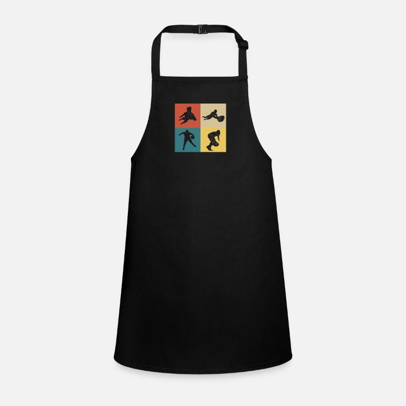 Retro Vintage Rugby Children's Apron