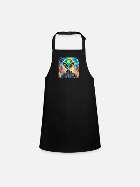 Firefly personnage drole extraterrestre 28830 - Tablier Enfant - noir - Devant