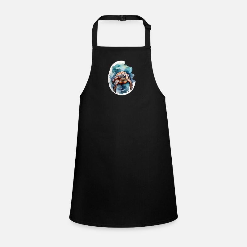 Sea's turtle under water Children's Apron