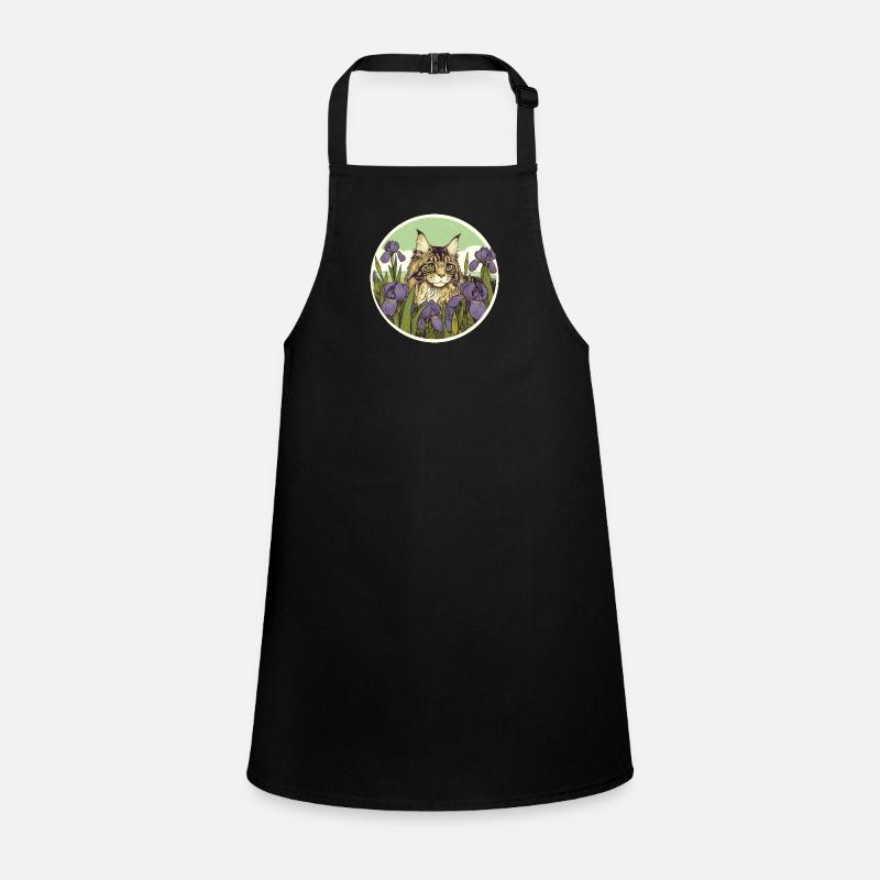 Brown Tabby Cat Iris Children's Apron