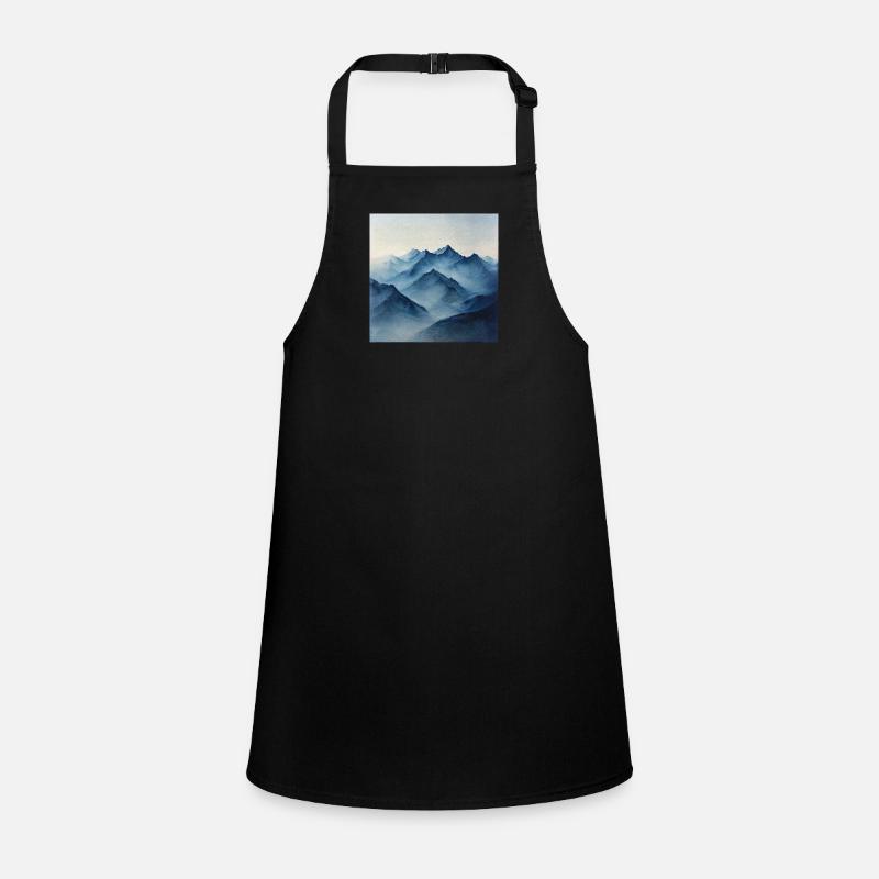 Poster Canvas Mountain 20 - Children's Apron - black