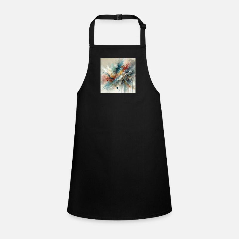Dynamic Flow - Abstract Painting Children's Apron