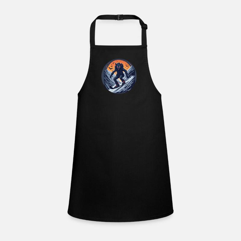 Gruseliges Halloween-partykostüm Werwolf-snowboard Tablier Enfant