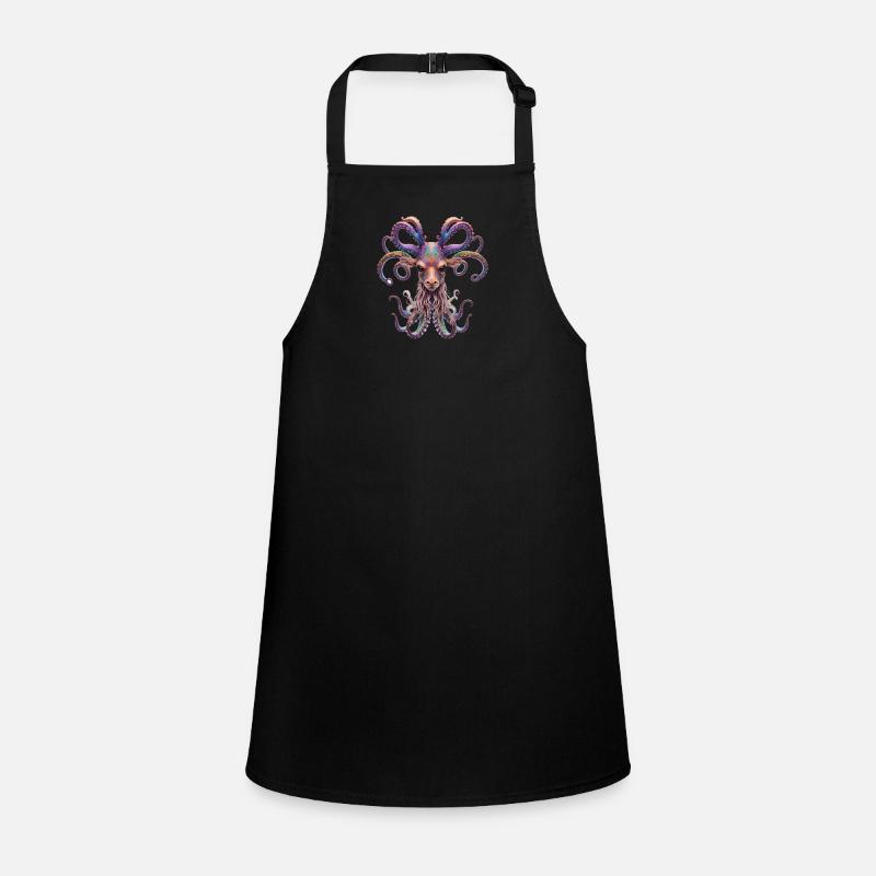 Psychedelic Goa Deer Octopus Children's Apron