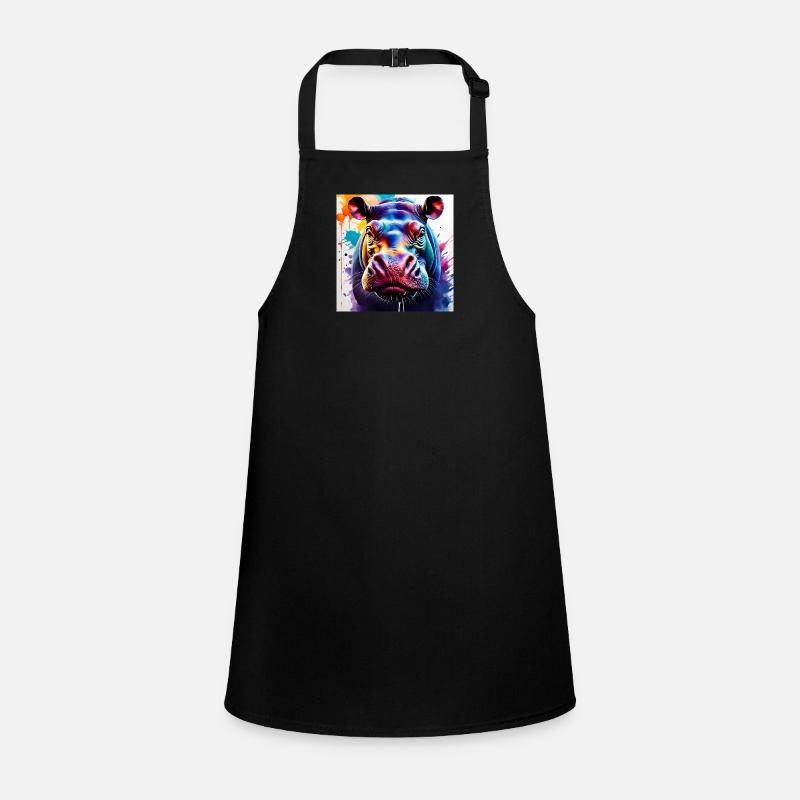 Hippo coloured Children's Apron