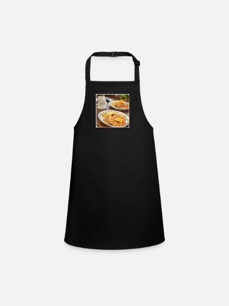 The love of the schnitzel, the last true artists - Children's Apron - black - Front