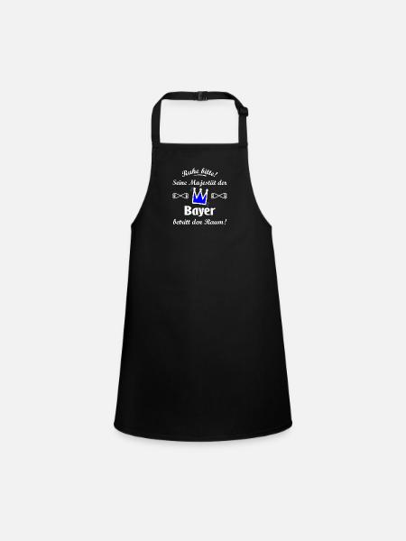 The regents from Bavaria - Children's Apron - black - Front