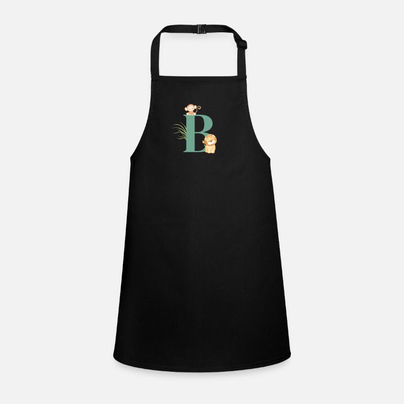 Letter b green jungle animals Children's Apron