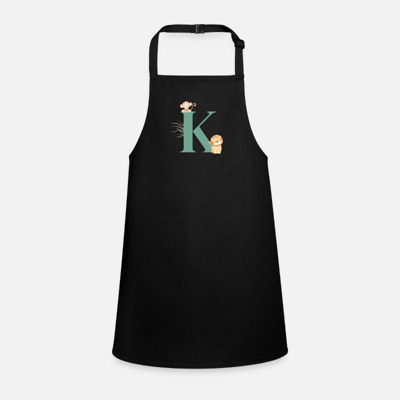 Letter k green jungle animals Children's Apron