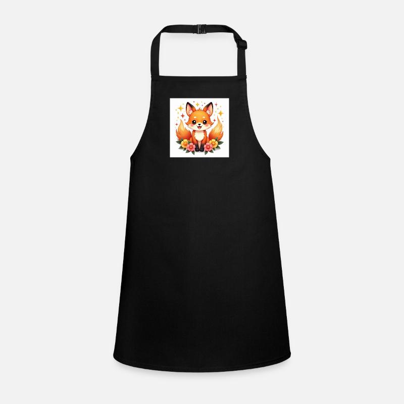 Magic Fox & Flowers Children's Apron